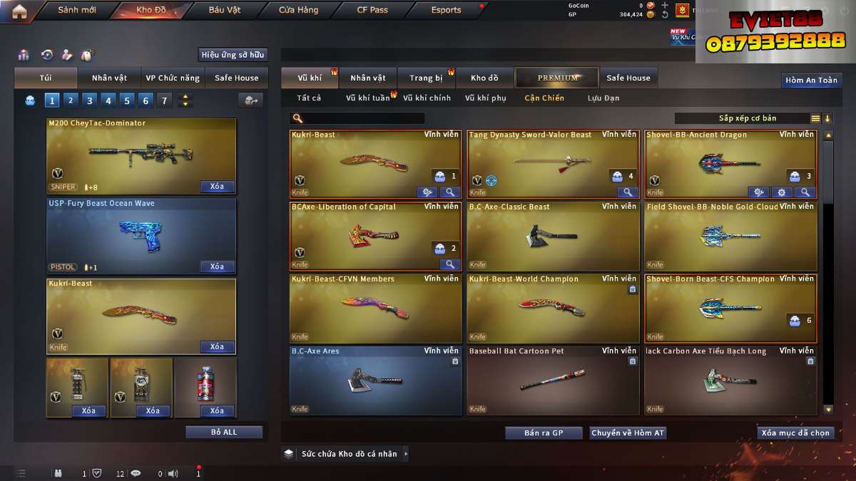 shop acc cf uy tin gia re